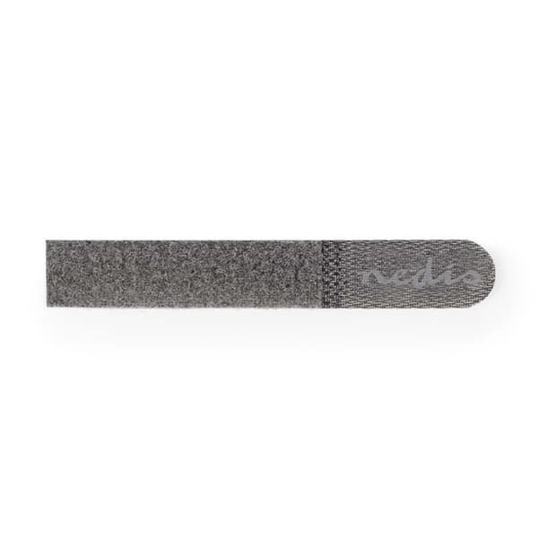 Nedis Hook og Loop kabel Binder | Plastikpose | Grå | 10 stk