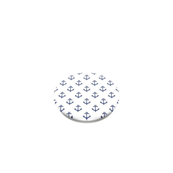 PopSockets Anchors Away White Avtagbart Grip med Ställfunktion