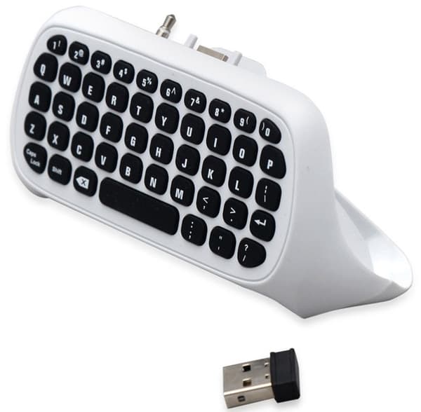 Tangentbord till Xbox One S-kontroll, Vit