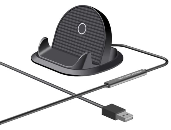 Qi-laddställ med snabbladdning för smartphone, Svart