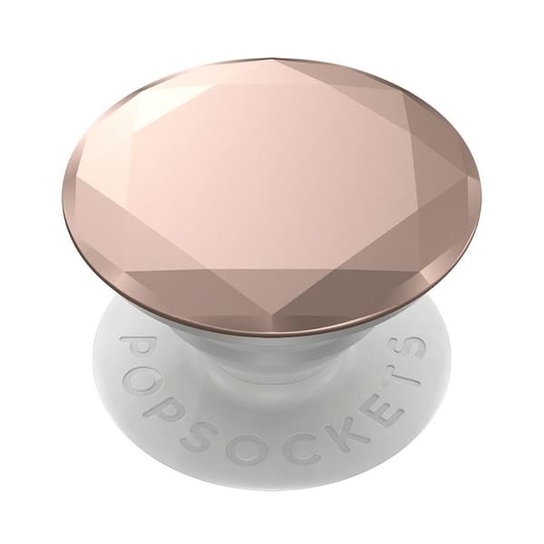 POPSOCKETS Metallic Diamond Rose Gold  Avtagbart Grip med stativfunksjon Premium