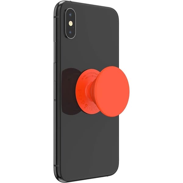 PopSockets Neon Electric Orange Avtagbart Grip med Ställfunktion