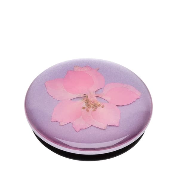 PopSockets Pressed Flower Delphinium Avtagbart Grip med Ställfunktion Premium