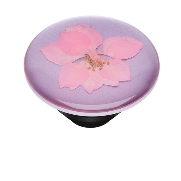 PopSockets Pressed Flower Delphinium Avtagbart Grip med Ställfunktion Premium