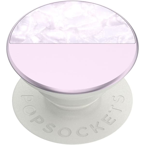 PopSockets Glam Inlay Acetate Lilac Avtagbart Grip med Ställfunktion LUXE