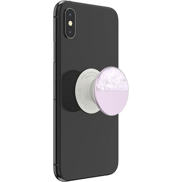 PopSockets Glam Inlay Acetate Lilac Avtagbart Grip med Ställfunktion LUXE