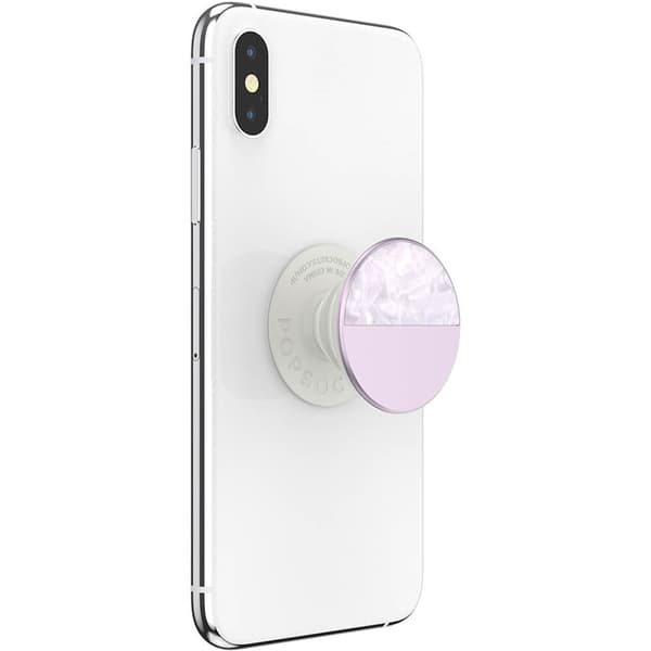 PopSockets Glam Inlay Acetate Lilac Avtagbart Grip med Ställfunktion LUXE