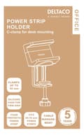 Miniatyrbilde 9 av 9: DELTACO Office, Clamp-On Power Strip Holder