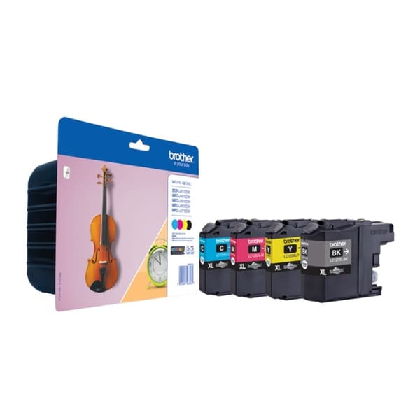 Brother LC-127XLVALBPDR blekkpatroner 4 stk Original svart, cyan, magenta, gul