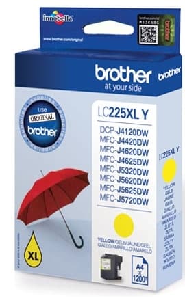 Brother LC-225XLY bläckpatroner 1 styck Original Gul