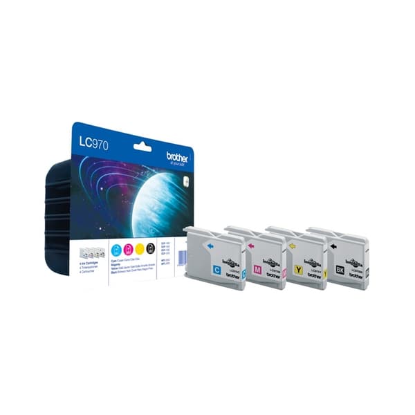 Brother LC-970 Value Pack blekkpatroner Original svart, cyan, magenta, gul