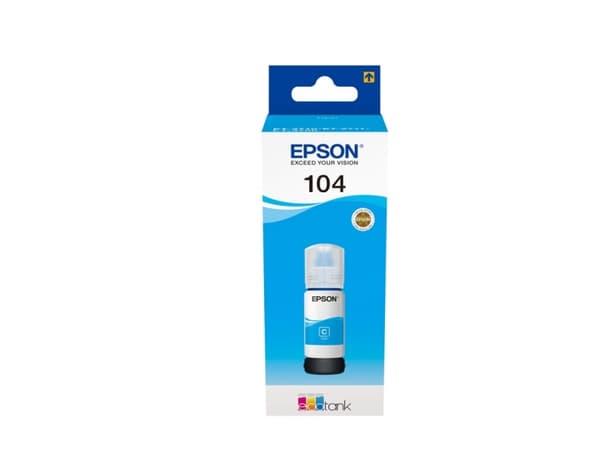 Epson 104 EcoTank Cyan blekkflaske