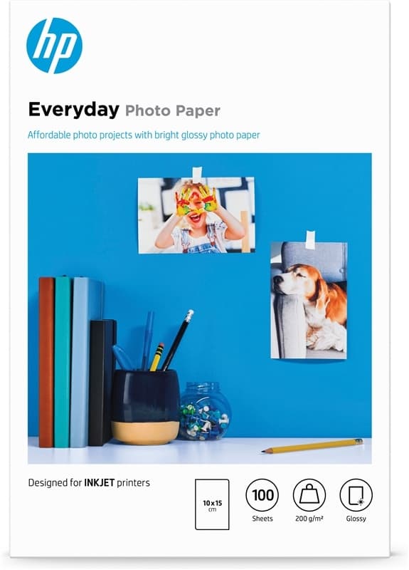 HP CR757A fotopapper Vit Glansigt