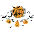 Miniatyrbillede 1 af 4: Vægdekoration med Halloween motiv, Happy Halloween 60x45cm