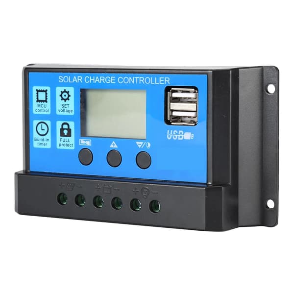 Laddningsregulator för solpanel, 4V/12V 30A