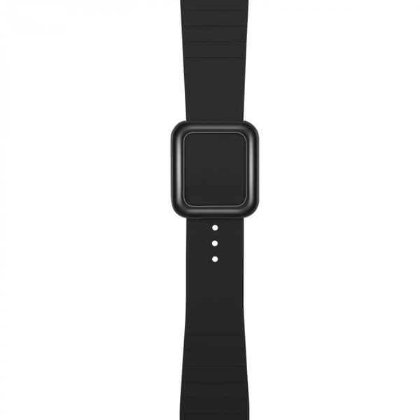 Silikoneur til Apple Watch 42/44/45mm, Sort