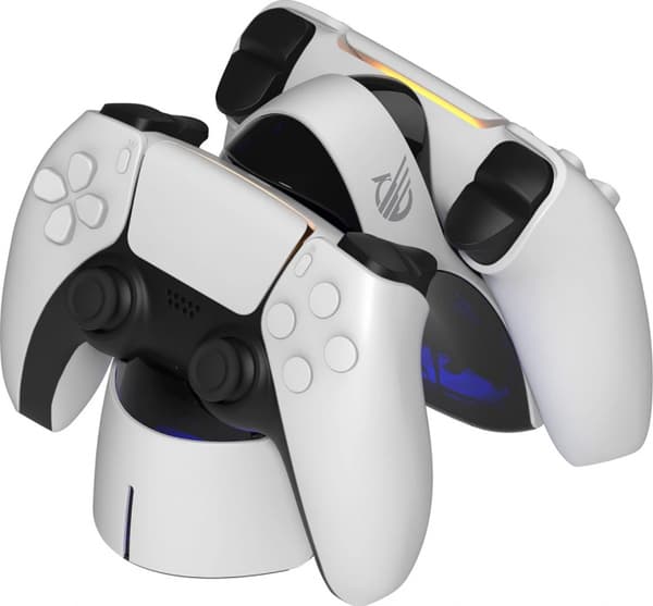 KMD Dobbel ladestasjon for PS5-kontrollere