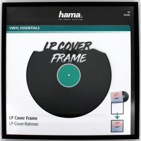 Hama Ram för LP-skiva Aluminium Svart 31.5x31.5cm