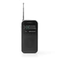 Miniatyrbillede 3 af 11: Nedis FM-radio | Bærbart design | AM / FM | Batteri | Analog | 1.5 W | Sort hvid skærm | Hovedtelefonudgang | IP20 | Aluminium / Sort