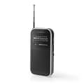 Miniatyrbillede 6 af 11: Nedis FM-radio | Bærbart design | AM / FM | Batteri | Analog | 1.5 W | Sort hvid skærm | Hovedtelefonudgang | IP20 | Aluminium / Sort