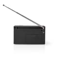 Miniatyrbilde 5 av 11: Nedis FM-radio | Bærbar design | AM / FM | Batteri drevet | Analog | 1.5 W | Svart hvit skerm | Hodetelefonutgang | IP20 | Sort