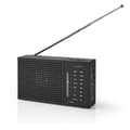 Miniatyrbilde 7 av 11: Nedis FM-radio | Bærbar design | AM / FM | Batteri drevet | Analog | 1.5 W | Svart hvit skerm | Hodetelefonutgang | IP20 | Sort