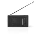 Miniatyrbilde 2 av 11: Nedis FM-radio | Bærbar design | AM / FM | Batteri drevet | Analog | 1.5 W | Svart hvit skerm | Hodetelefonutgang | IP20 | Sort