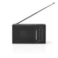 Miniatyrbilde 1 av 11: Nedis FM-radio | Bærbar design | AM / FM | Batteri drevet | Analog | 1.5 W | Svart hvit skerm | Hodetelefonutgang | IP20 | Sort