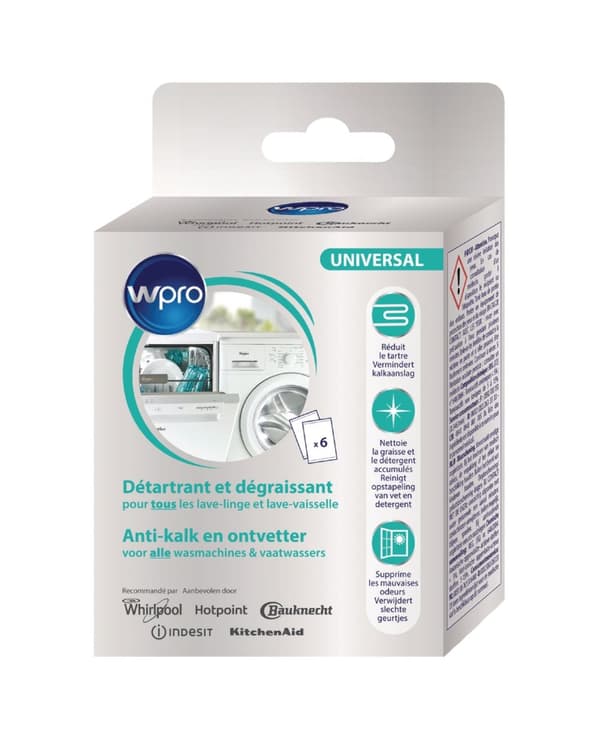 WPRO DES616 Afkalkningsmiddel Dishwasher / Washing Machine 300 g