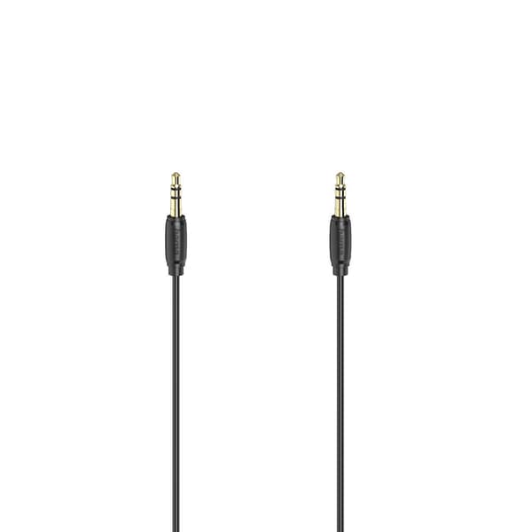 Hama Audiokabel 3,5 mm-3,5 mm Guldbelagt, Ultratynd 1.5m
