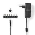 Miniatyrbilde 1 av 9: Nedis Universal AC strømadapter | 18 W | 3 - 12 V DC | 1.10 m | 1.5 A | 8 plug(s) | Sort