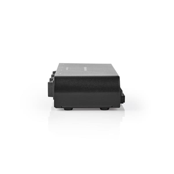 Nedis Högtalar kontrollboxen | 4-Port port(s) | Terminalskruvar | Högtalarimpedans: 4-16 Ohm | Maxlast per Kanal: 200 W | Aluminium | Svart