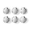 Miniatyrbillede 11 af 11: Nedis Kabel Management | Kabelklips | Klik og Go | 6 stk. | Antal slots: 2 Pladser | Maksimal tykkelse på kabel: 5.3 mm | TPE | Hvid