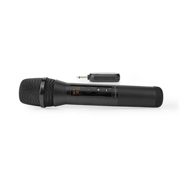 Nedis Trådløs mikrofon Set | 20 Kanaler | 1 Mikrofon | Cardioid | 70 Hz - 13 kHz | 1000 Ohm | -95 dB | Volumenkontrol | Sort