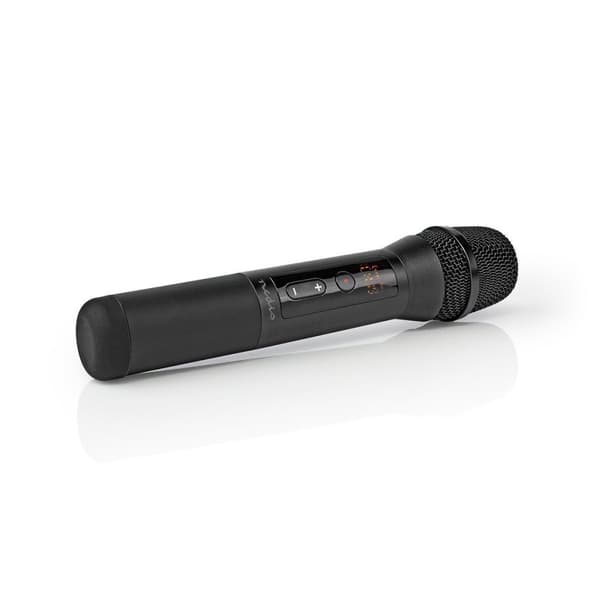 Nedis Trådløs mikrofon Set | 20 Kanaler | 1 Mikrofon | Cardioid | 70 Hz - 13 kHz | 1000 Ohm | -95 dB | Volumenkontrol | Sort