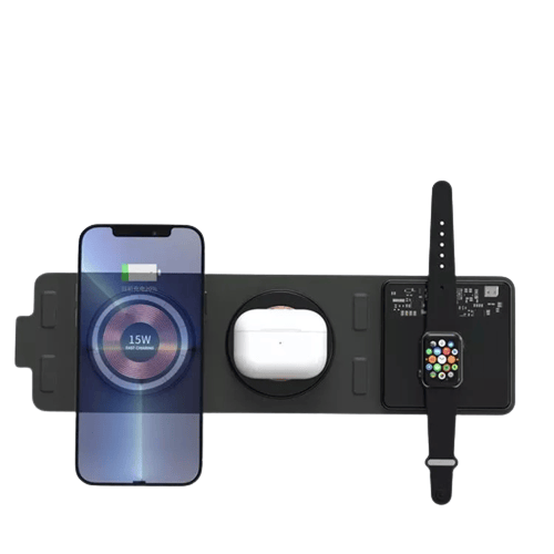 Magnetisk trådløs lader 3 i 1 for iPhone 14, iWatch, Airpods