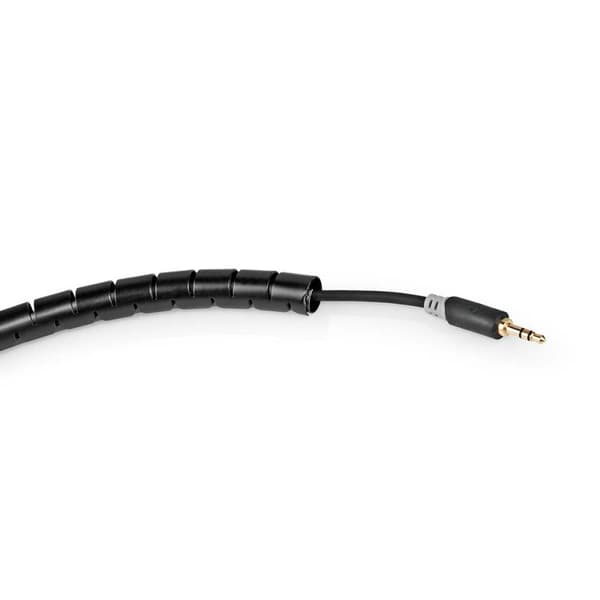 Nedis Kabel Management | Spiral ærme | 1 stk. | Maksimal tykkelse på kabel: 16 mm | PE | Sort