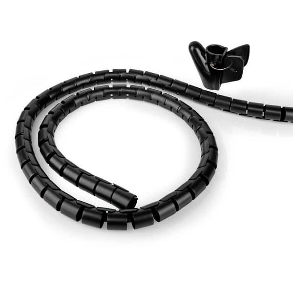 Nedis Kabel Management | Spiral ærme | 1 stk. | Maksimal tykkelse på kabel: 28 mm | PE | Sort