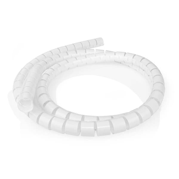 Nedis Kabel Ledelse | Spiral erme | 1 stk. | Maksimal kabeltykkelse: 32 mm | PE | Hvit