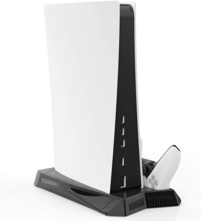 Stativ med Kylfläkt och Laddningsstation för PS5