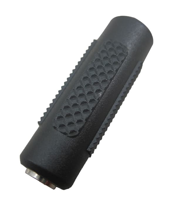Adapter 3,5 mm hun - 3,5 mm hun (svart)