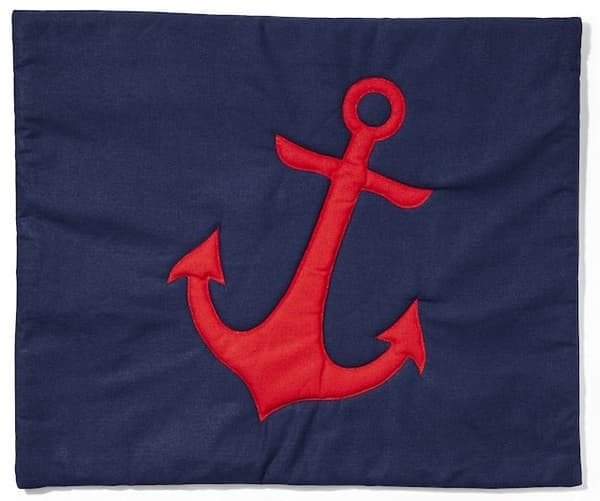 Lord Nelson Victory Pute C Quiltet anker rød