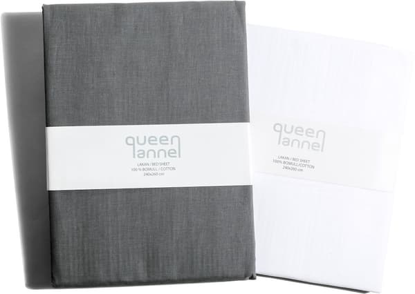 Queen Anne Lakan Grå 150x260cm