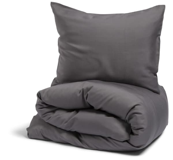 Nottingham sengesett King size, Satin, Mørk grå