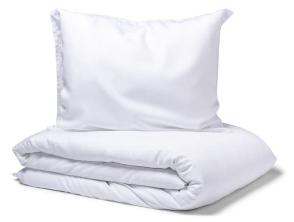 Nottingham sengesett King size, Satin, Hvit