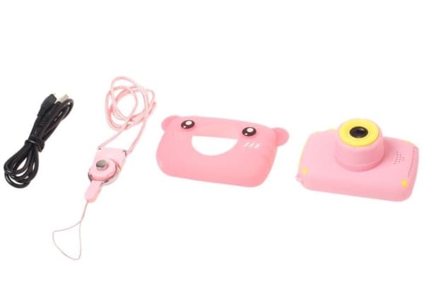 Extralink Barnekamera H25 Rosa | Digitalkamera | 1080P 30 fps, 2,0" skjerm