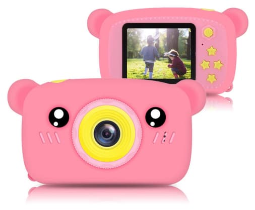 Extralink Barnekamera H25 Rosa | Digitalkamera | 1080P 30 fps, 2,0" skjerm