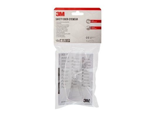 3M VISCC1, Polykarbonat (PC), Unisex, Rektangel, Full rim, Polykarbonat, Gjennomsiktig