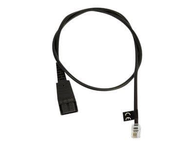 JABRA Office, Nedre Headsetsladd, Rak 0,5m Qd