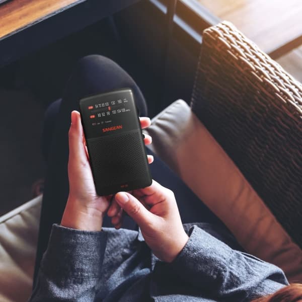 Sangean SR35 - Fickradio, Svart